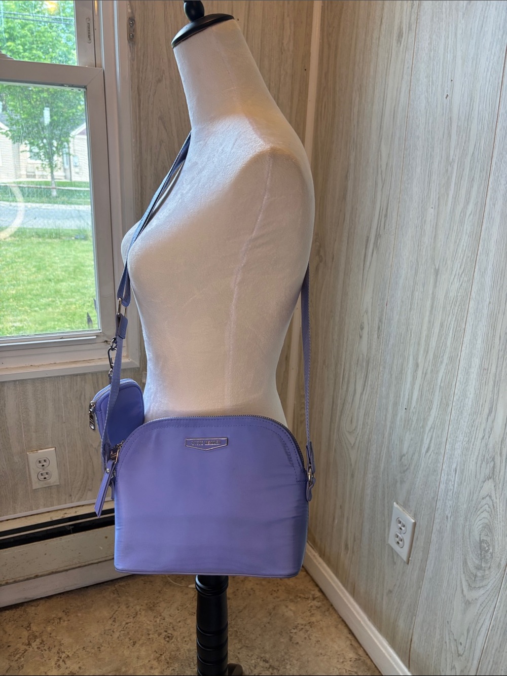 Steve Madden Lavender Crossbody Bag with Coin Pouch